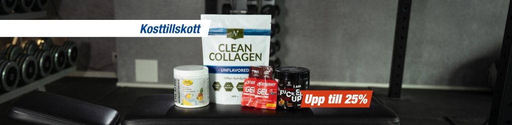 Upp till 25% på kosttillskott